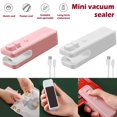 thumbnail image 1 of PENGXIANG 2 in 1 Mini Vacuum Bag Sealer Electric Food Protector Sealer Handheld Sealing Machine Portable Heat Sealer and Cutter USB Rechargeable for Fresh Storage Plastic Food Snack Pet F, 1 of 11