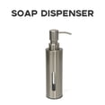 thumbnail image 2 of Cosmug Stainless Steel Soap Dispenser, Refillable Liquid Pump Bottle, Transparent Window Lotion Container, for Bathroom Sink, Kitchen Counter, Hand Soap, and Shampoo Storage, 2 of 8