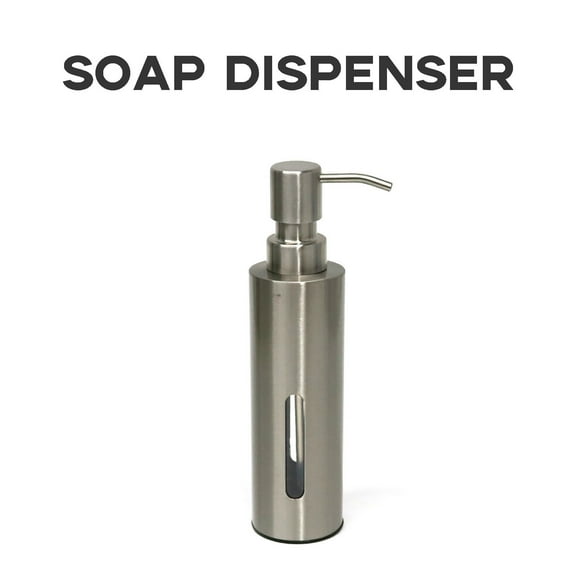 1X Soap Dispenser Shampoo Lotion Soap Dispensers Dispenser Stainless Window Visible with Bathroom Products