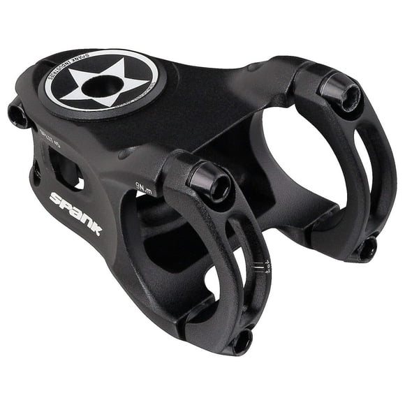 Spank Tige de Vélo Anodisée Sprinkle 35 Enduro Trail, Ajustement Universel, Tige de Vélo de Montagne, Pince de Bar, Tige Anodisée Sprinkle, Optimisée CNC (50mm, Noir)