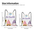 thumbnail image 5 of Yiaed Watercolor Gnome Garden Print Drawstring Bags Drawstring Backpack Bulk String Back Pack Gym Sport Bag-Small, 5 of 5