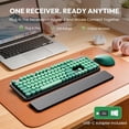 thumbnail image 5 of Wireless Keyboard & Mouse Set – Retro Round Keycaps, Detachable Wrist Rest, 2.4GHz Cordless Connection for Mac/Windows/PC, 5 of 8