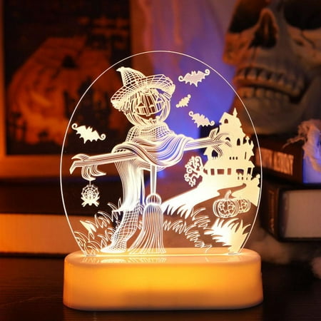 

LED Diamond Painting Lamp DIY 5D Halloween Witch Pumpkin Diamond Painting Night Light Home Decoration Lamp With Tools And Children Halloween Decor Gift