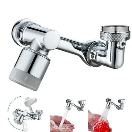 

Universal Rotating Faucet Extender 1080° Large-Angle Rotating Robotic Arm Water Nozzle Faucet Adaptor Faucet Aerator Splash Filter Kitchen Tap Extend Faucets Bubbler