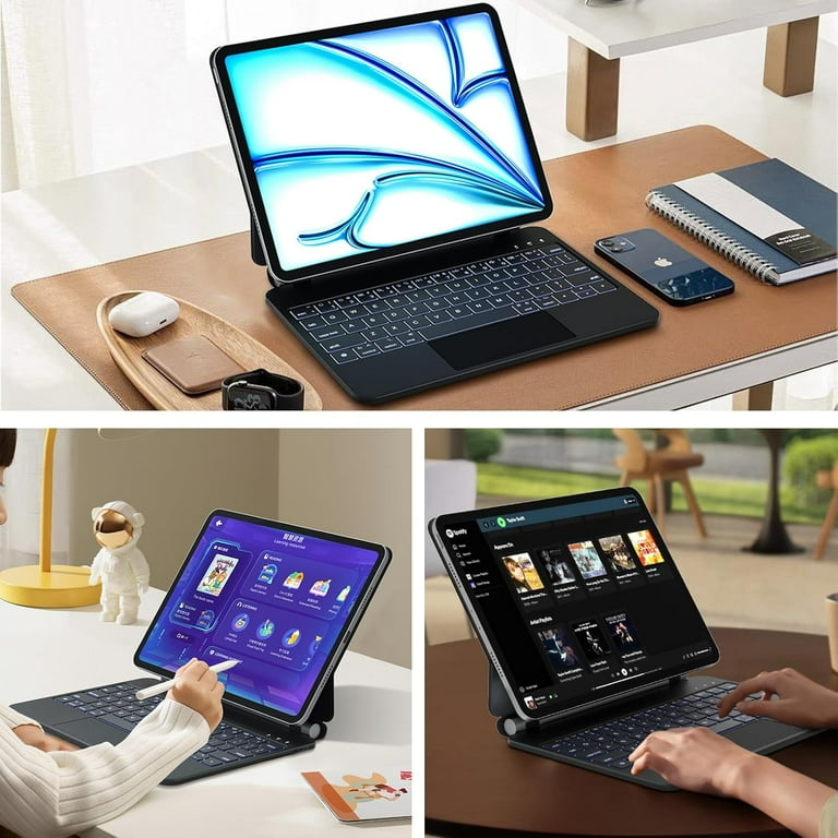 Keyboard Case for iPad Air 11 inch (M2) 2024 & iPad Pro 11 inch