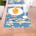 thumbnail image 5 of YFYANG Washable Heat-Resistant Placemats, 70% PVC/30% Polyester, Koi and Lotus Pattern Kitchen Table Mat, 12" x 18" 6 Piece, 5 of 6