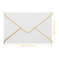 thumbnail image 2 of Luxshiny 50Pcs Compact White Envelopes Paper for Invitations Wedding Party Events, 2 of 7