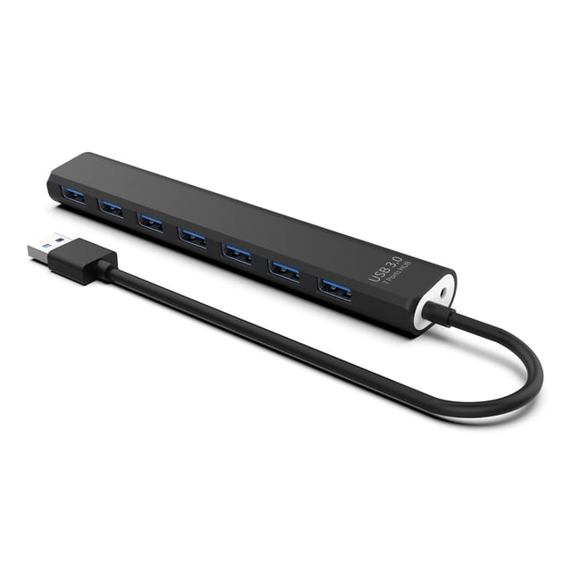 HUB USB Irfora 7 puertos USB 3.0 / 2.0 HUB Splitter Hasta 5Gbps Separador USB3.0 de alta velocidad USB HUB Transmisión de datos Carga segura para PC portátil Irfora HUB USB