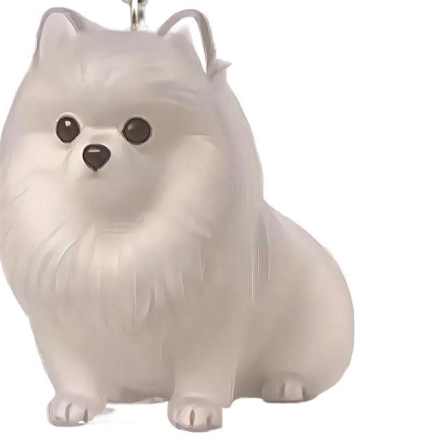 Daily Mix Store Dog Hair Storage Bottle Keychain - Puppy Model Memorial Bottle for Pet Hair, Dogs & Cats Fur Keepsake Keyring, Pet Memory Capsule Ornament