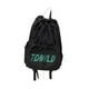 thumbnail image 4 of Mochila con cordón, bolsa de nailon informal con bolsillos, portátil, para playa Negro, 4 of 8