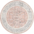 thumbnail image 2 of Rugs.com Aurelia Collection Rug – 5 Ft Round Rose Medium-Pile Rug Perfect For Kitchens, Dining Rooms, 2 of 3