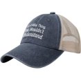 thumbnail image 2 of It's A Mike Thing You Wouldn't Understand Denim Hat Mesh Cap, 2 of 6