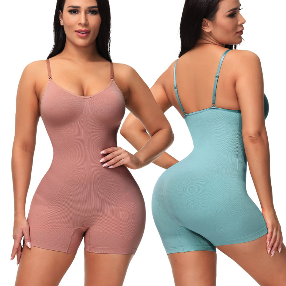 Chicprebra Bodysuit Shapewear for Women Tummy Control Full Bust Body Shaper  Briefs Butt Lifter Thigh Slimmer（Nude-Pink,L at  Women's Clothing  store