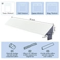 thumbnail image 3 of Jakoola Bed Wedge Pillow For Headboard , Bed Gap Filler between Mattress and Wall/Bedside, Twin（39"X 8"X 6"), 3 of 8