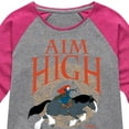 thumbnail image 3 of Disney Brave - Merida Aim High Bow & Arrow - Toddler & Youth Girls Raglan Graphic T-Shirt, 3 of 5