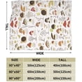 thumbnail image 4 of Mushroom Throw Blanket, Cute Retro Soft Warm Bed Bedding Blankets for Couch Bedroom Sofa Office, All Season Cozy Flannel Plush Blanket Girls Boys Gifts for Kids Teens Adults, 60"X50", 4 of 6