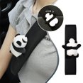 thumbnail image 4 of SGACAI Funda para cinturón de seguridad de coche con diseño de panda de verano, suave almohadilla para el hombro para el interior del coche, 4 of 6