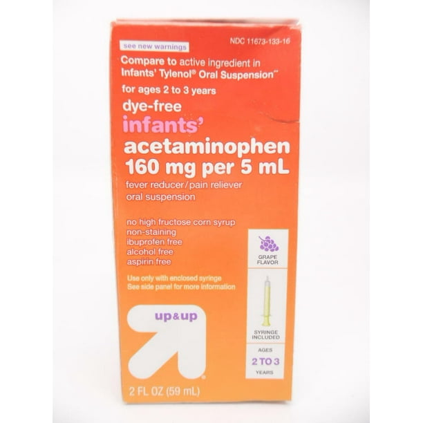 Up & Up Infants' DyeFree Acetaminophen Fever Reducer/Pain Reliever