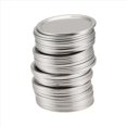 thumbnail image 2 of 50 Pcs Wide Mouth 86MM Jar Lids,Reusable Silverwith Seals Rings, 2 of 5