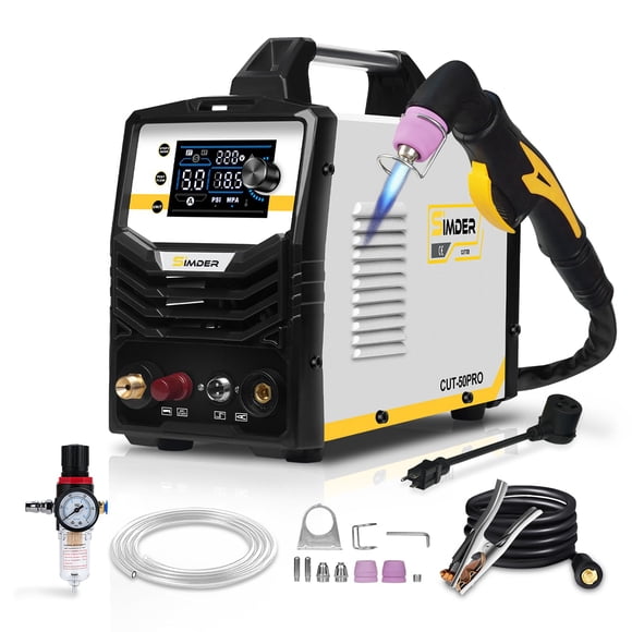 Cortador de plasma S SIMDER de 50 amperios, arco piloto no táctil, 110 V/220 V