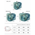 thumbnail image 2 of Turquoise Marble Toaster Cover 2 Slice, Small Kitchen Appliance Covers, Modern Abstract Art Ombre Blue Toaster Oven Cover with Loop, Bread Machine Cover Polyester Dust Cover Protection, 2 of 4