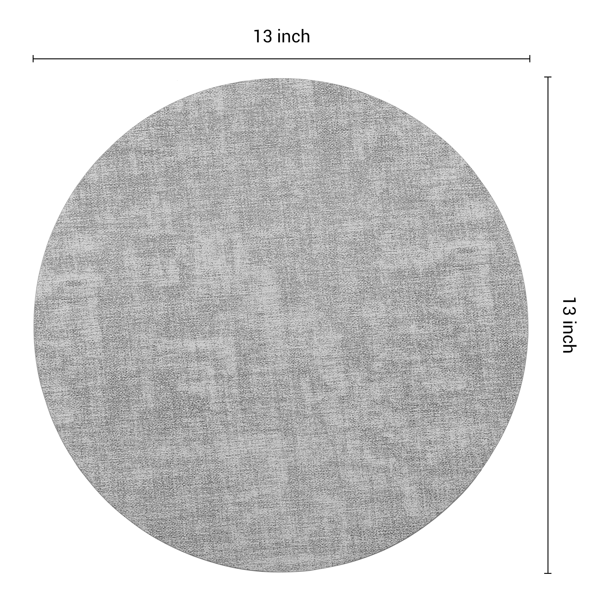 Unique Bargains Kitchen Placemats Washable Table Mat Wipeable Placemats Gray 13x13in