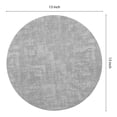 thumbnail image 4 of Unique Bargains Kitchen Placemats Washable Table Mat Wipeable Placemats Gray 13x13in, 4 of 7