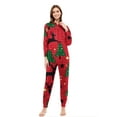 thumbnail image 4 of Odeerbi Christmas Onesie Pajamas for Family Holiday Hooded Sleep Jumpsuit Long Sleeve Family Christmas Pajamas Matching Sets Mom Print Jumpsuit Sleepwear Xmas PJs Set Multicolor, 4 of 5
