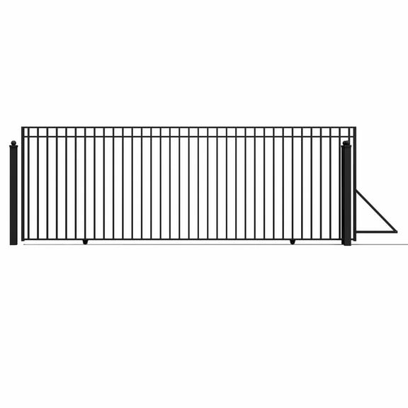 ALEKO Garden Yard Madrid Style Steel Single Sliding 18' Driveway Gate