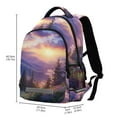 thumbnail image 2 of FORMRS Unisex Backpack Elementary School Travel Bookbag with Reflective Stripes, Beautiful Mountain, 2 of 7