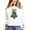 White Sweatshirt, variant on Christmas Tree with Dalmatian Bow and Gold Star Topper Sweatshirt for Women Teens and Kids White Sweatshirt Adult X-Large