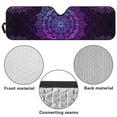 thumbnail image 6 of Uorisanigo Windshield Sun Shade, Purple Mandala Visor Shield Cover for Wrangler TJ JK JKU JL JLU,UV Ray & Heat Block Auto Shades, Sun Shade Windshield Cover for Jeep, 6 of 7