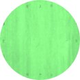 thumbnail image 1 of Ahgly Company Indoor Round Abstract Emerald Green Contemporary Area Rugs, 3' Round, 1 of 4