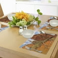 thumbnail image 4 of Ambesonne Nature Place Mats Set of 4, Grand Cany Monument, Standard Size, Orange Blue, 4 of 6