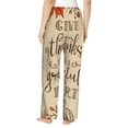 thumbnail image 3 of Haiem Thanksgiving With A Grateful Heart Women's Pajama Pants Ultra Lightweight Pjs Bottoms Sleepwear Bottom Pants With Pocket Drawstring-Medium, 3 of 9