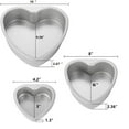 thumbnail image 3 of Homesteed Heart Cake Pan DIY Baking Tray High Temperature Alloy Mold Heart Shape Oven Safe for Valentine's Day Desserts, 3 of 9