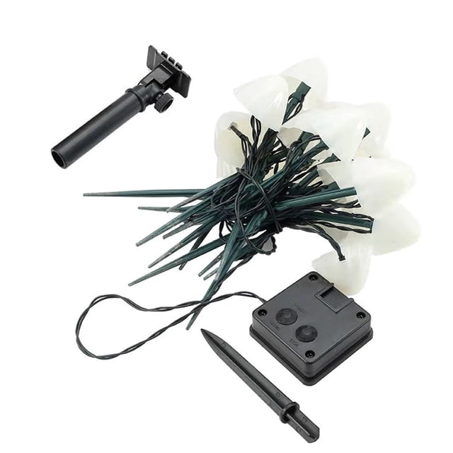 Guirnalda de luces LED solares para jardín, lámpara decorativa impermeable, luces de setas, guirnalda, decoración de Patio, luces solares para Iluminación y accesorios Blanco cálido 6.5 M 30LED Toystoory HA005726-03