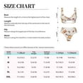 thumbnail image 5 of PAYOHTO Women's Cross Front Bikini Set with High Elasticity Soft Padding Girls Kawaii Fox Bathing Suit Crop Top Swimsuit, 5 of 9