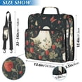 thumbnail image 2 of FORMRS Zipper Binder with Shoulder Strap 2-inch Ring 500 Sheet Capacity File Bag, Happy Ghost, 2 of 5