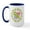 White/Navy Inside, variant on CafePress - Peace Love Easter Eggs Large Mug - 15 oz Ceramic Large White Novelty Mug