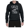 thumbnail image 2 of Wild Bobby, That Crazy Cat Lady, Pop Culture, Unisex Graphic Hoodie Sweatshirt, Black, Small, 2 of 3