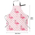 thumbnail image 2 of Kdxio Cute Flamingo with Heart Apron with Pockets Adjustable Kitchen Aprons for Men Women Waterproof Aprons for Cooking,Drawing,Crafting, Baking Household Cleaning, 2 of 8