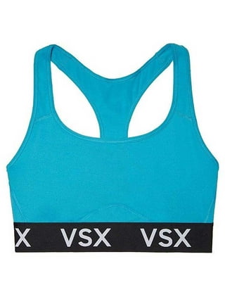 Victorias Secret VSX Sports Bra Large Black Racerback Padded Straps