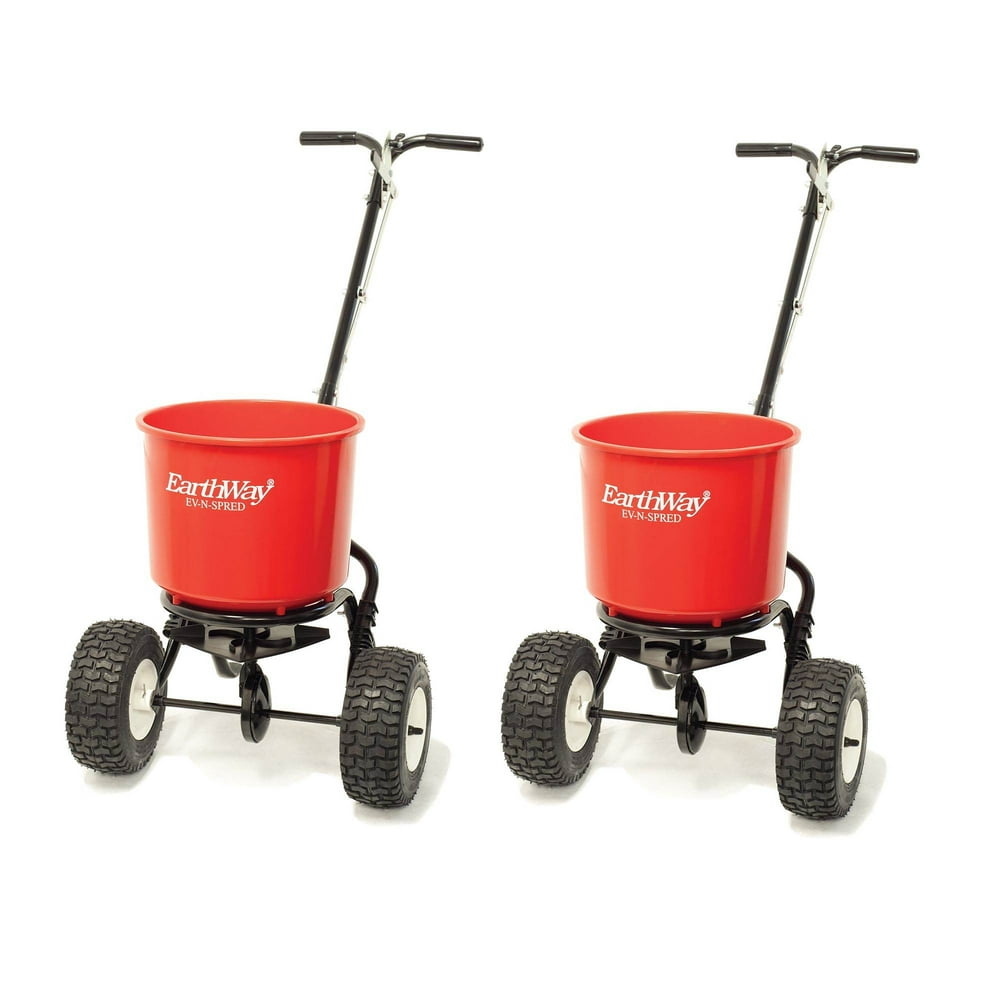 Earthway 2600A Plus Commercial 40 Lb Capacity Seed Fertilizer Spreader (2 Pack)