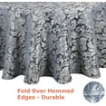 thumbnail image 3 of Tektrum 70 inch Round Damask Jacquard Tablecloth Table Cover - Waterproof/Spill Proof/Stain Resistant/Wrinkle Free/Heavy Duty- Great for Banquet, Parties, Dinner, Wedding (Stone Blue), 3 of 6