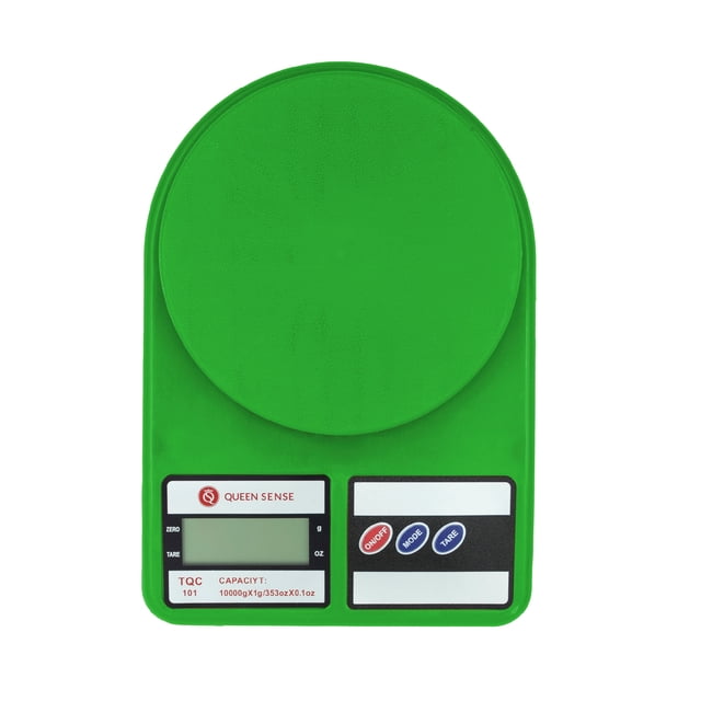 Báscula Digital Gramera 10kg Cocina Repostería Precisión Color Verde Fuerte