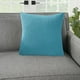 thumbnail image 5 of Cojines cuadrados decorativos para sofá, decoración de verano, fundas de almohada con núcleo extraíble para sala de estar, dormitorio, sofá y asientos de exterior. Aestivo | Azul claro |, 5 of 7