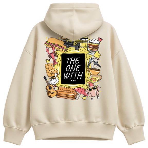 Friends - The One With Frame - Women's Oversized Fleece Hoodie Sweatshirt