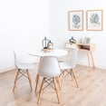 thumbnail image 4 of Aykah Modern Dining Table with Wooden Legs For 4 Chairs, 4 of 10