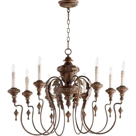 

Quorum Salento 8 Light Chandelier in Vintage Copper